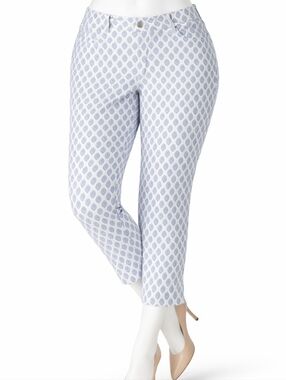 Talbots Simply Flattering Collection Jeggings Crop Pants 16P Petite Pattern‎